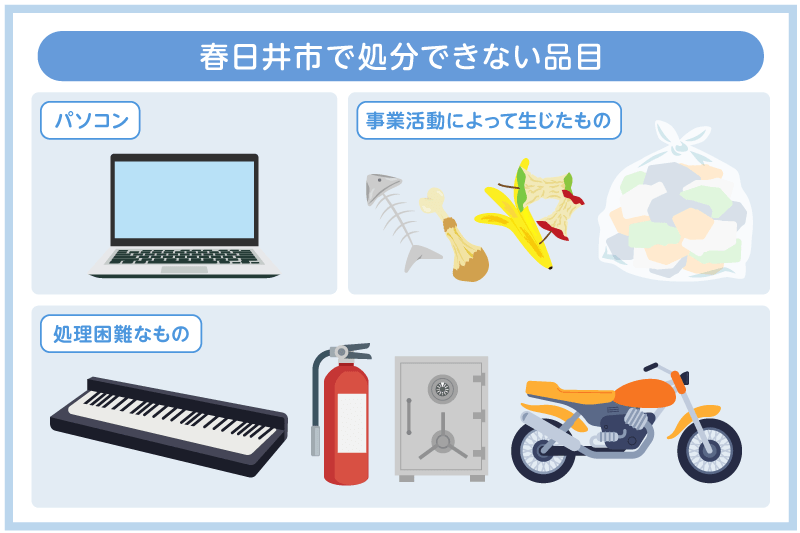 処分できない品目がある